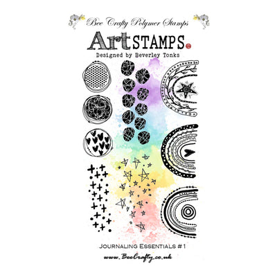 Bee Crafty Art Stamps - Journaling Essentials #1 A6 Stamp Set