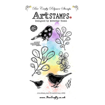 Bee Crafty Art Stamps - Journaling Essentials #6 A6 Stamp Set