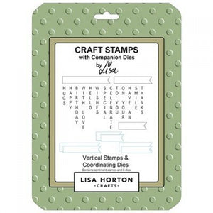 Lisa Horton Crafts Vertical Stamps and Coordinating Die Set