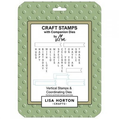 Lisa Horton Crafts Vertical Stamps and Coordinating Die Set