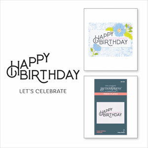 Spellbinders Happy Birthday Celebrate Press Plate