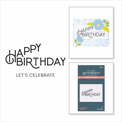 Spellbinders Happy Birthday Celebrate Press Plate