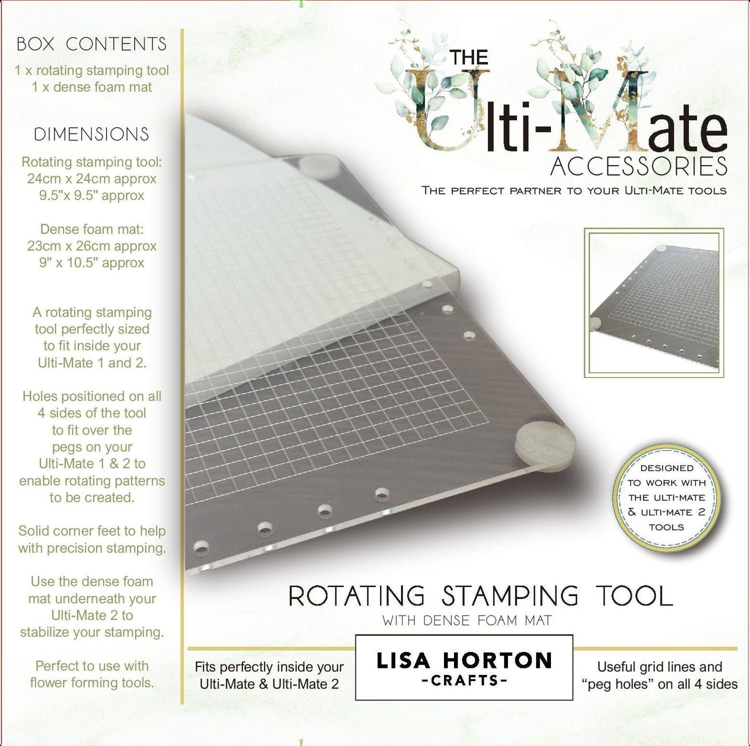 Lisa Horton Crafts Rotating Stamp Tool and Mat for Ulti-mate 2