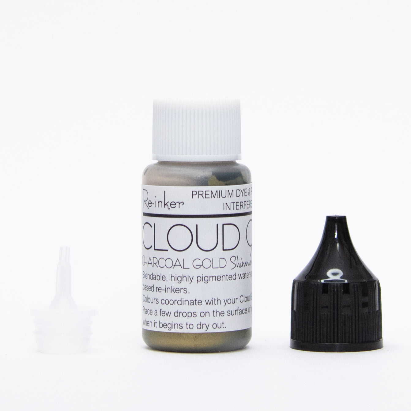 Lisa Horton Crafts Cloud 9 Interference Ink Pad Reinker - Charcoal Gold