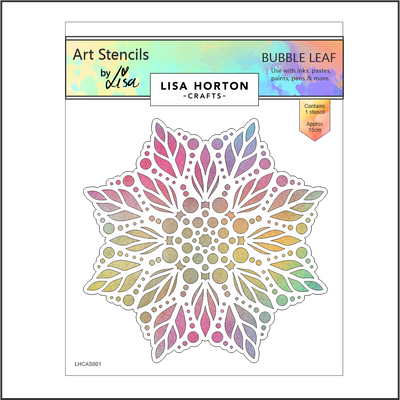 Lisa Horton Crafts Bubble Leaf Stencil