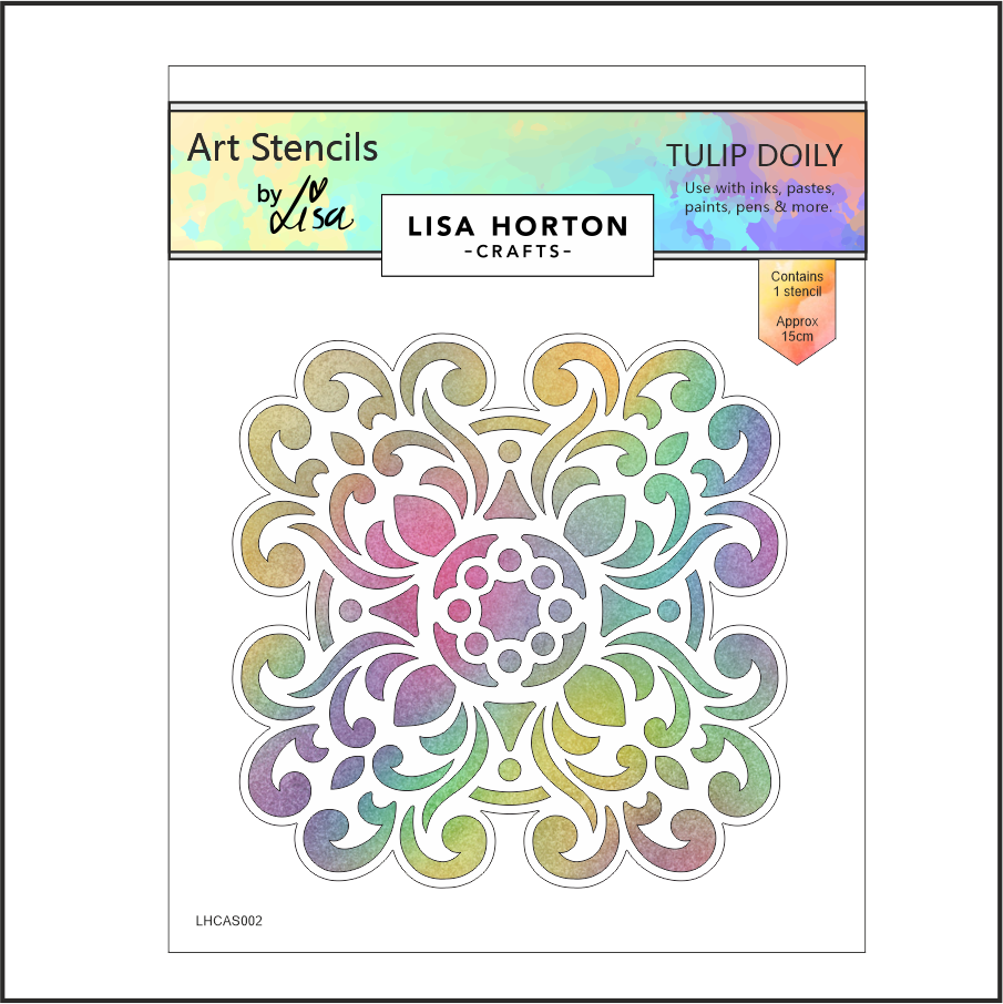 Lisa Horton Crafts Tulip Doily Stencil