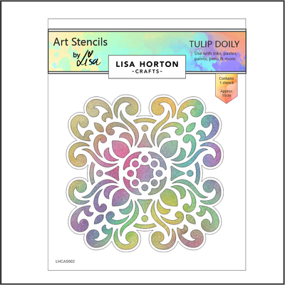 Lisa Horton Crafts Tulip Doily Stencil