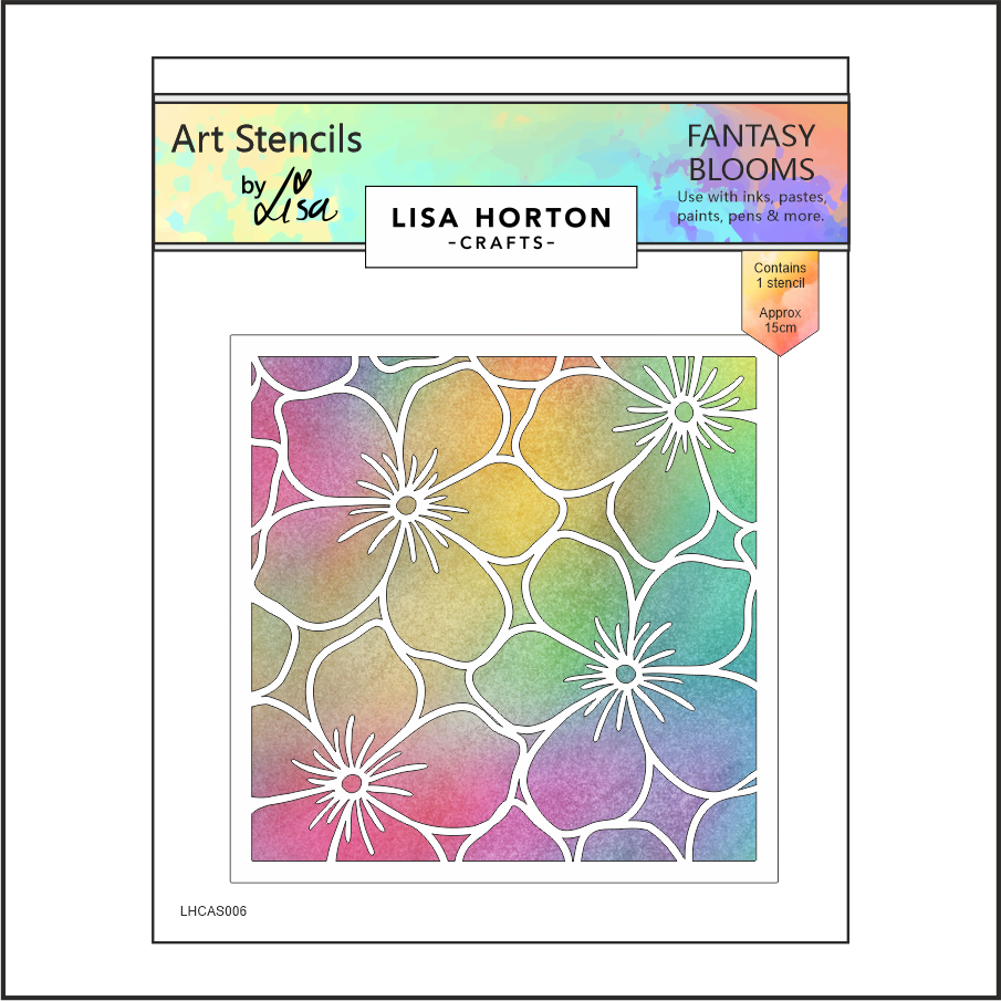 Lisa Horton Crafts Fantasy Blooms Stencil