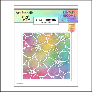 Lisa Horton Crafts Fantasy Blooms Stencil