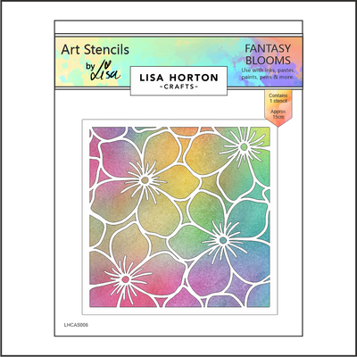 Lisa Horton Crafts Fantasy Blooms Stencil