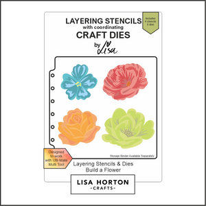 Lisa Horton Crafts Build a Flower Layering Stencil and Die