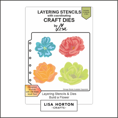 Lisa Horton Crafts Build a Flower Layering Stencil and Die