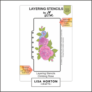 Lisa Horton Crafts Climbing Rose DL Layering Stencils