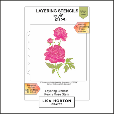 Lisa Horton Crafts Peony Rose Stem 6