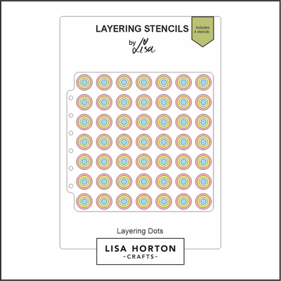 Lisa Horton Crafts Layering Dots Layering Stencils