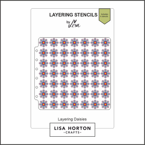 Lisa Horton Crafts Layering Daisies Layering Stencils