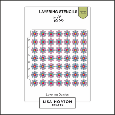 Lisa Horton Crafts Layering Daisies Layering Stencils