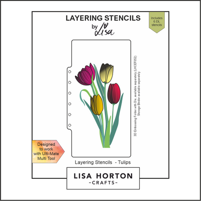 Lisa Horton Crafts Tulips DL Layering Stencils