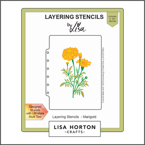 Lisa Horton Crafts Marigold Layering Stencils