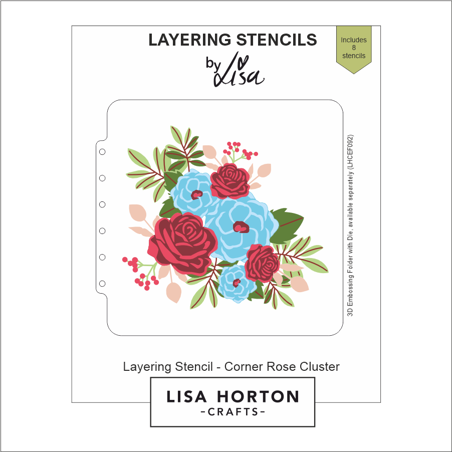 Lisa Horton Crafts Corner Rose Cluster 6