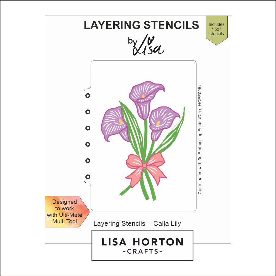 Lisa Horton Crafts Calla Lily Layering Stencils