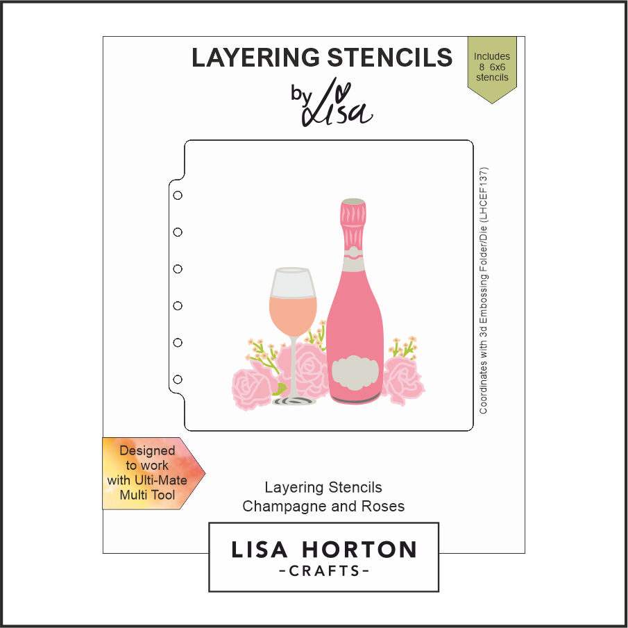 Lisa Horton Crafts Champagne & Roses 6