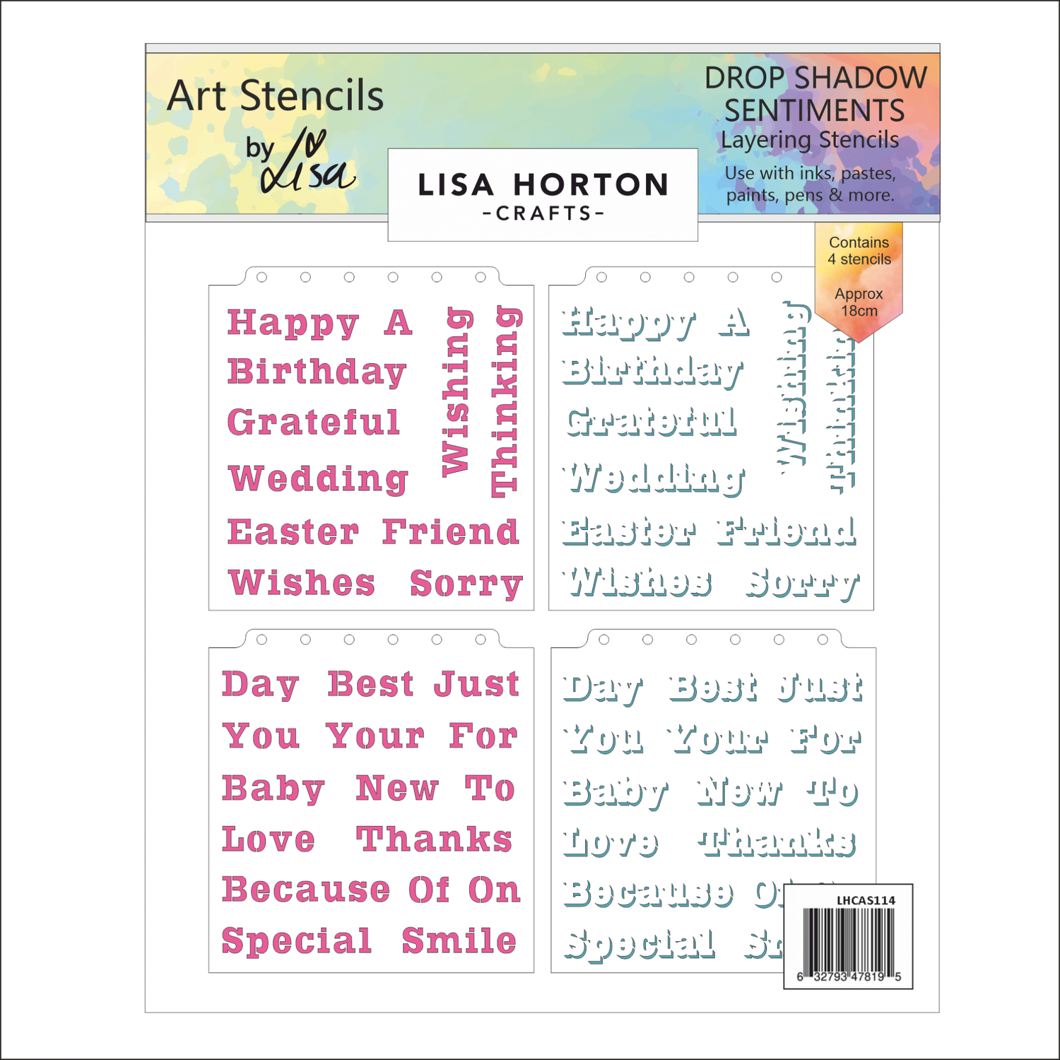 Lisa Horton Crafts Drop Shadow Sentiments 8