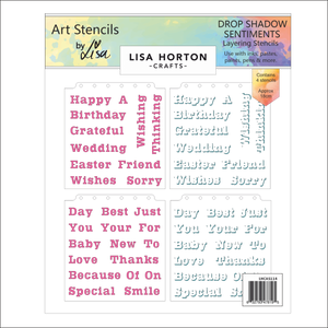 Lisa Horton Crafts Drop Shadow Sentiments 8