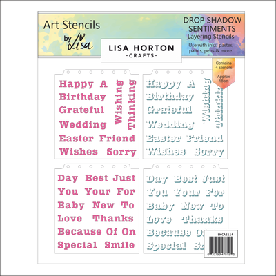 Lisa Horton Crafts Drop Shadow Sentiments 8