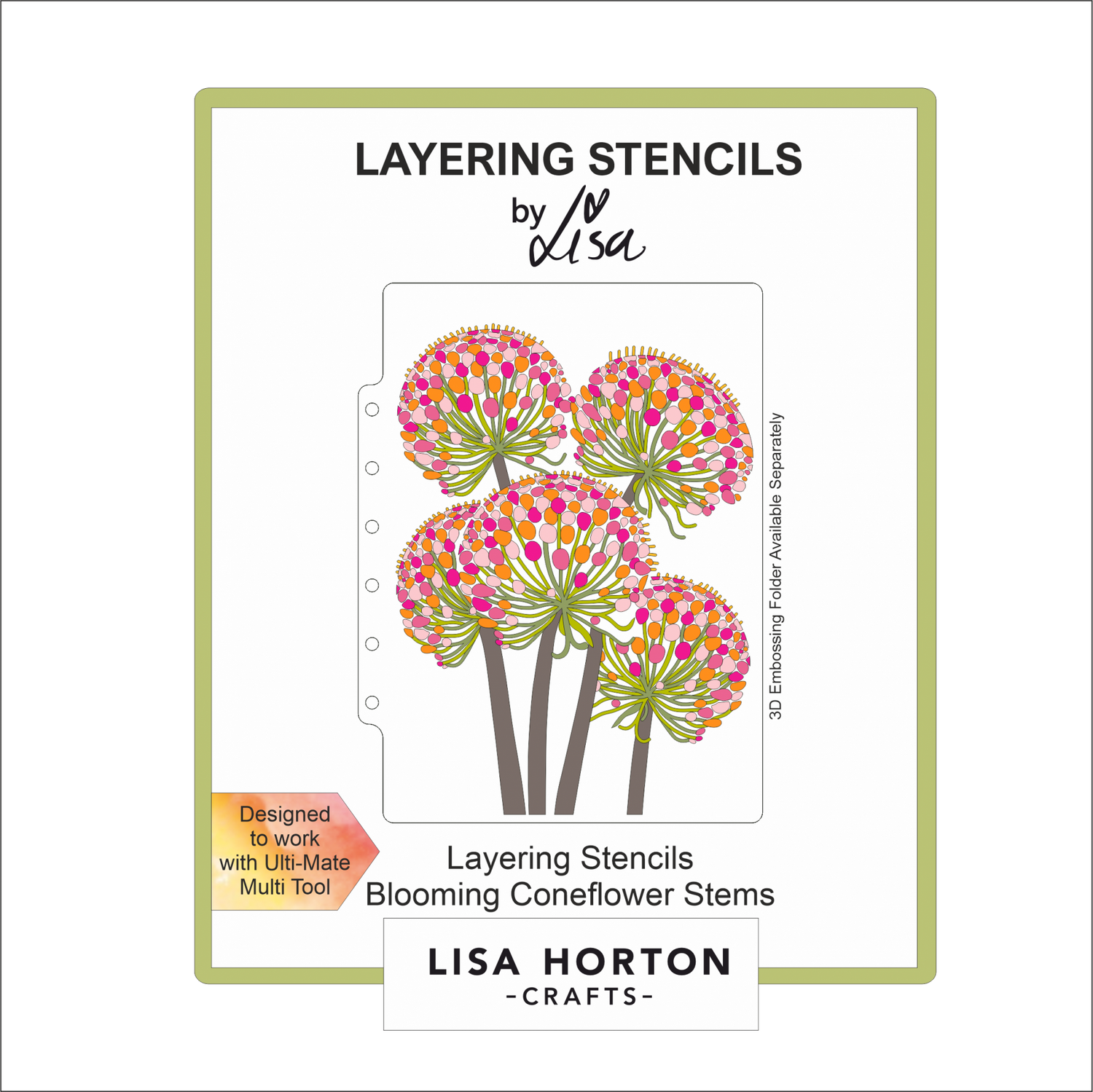 Lisa Horton Crafts Blooming Coneflower Stems 5