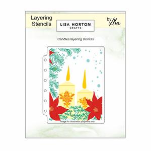 Lisa Horton Crafts Candles A6 Layering Stencils