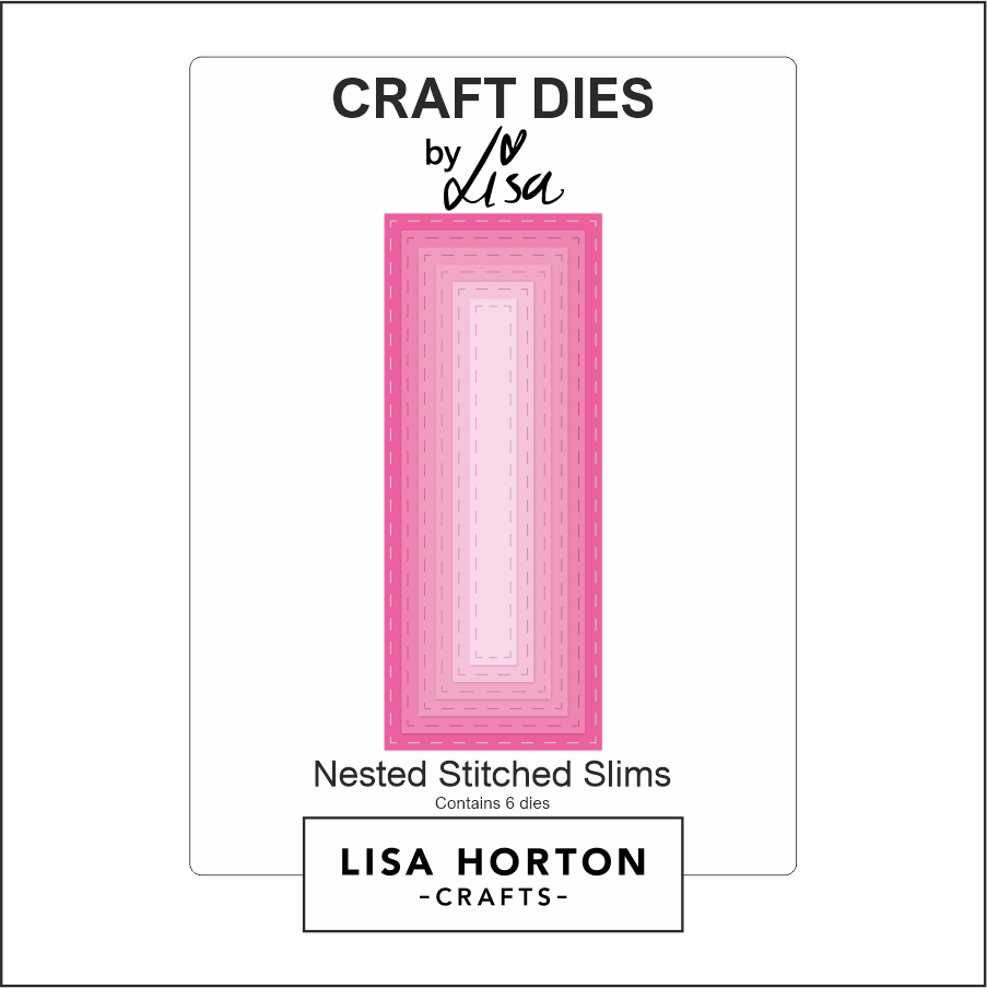 Lisa Horton Crafts Nested Stitched Slims Die Set