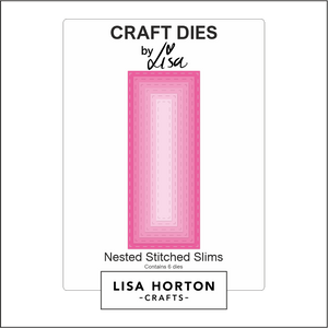 Lisa Horton Crafts Nested Stitched Slims Die Set