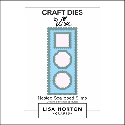 Lisa Horton Crafts Nested  Scalloped Slims Die Set