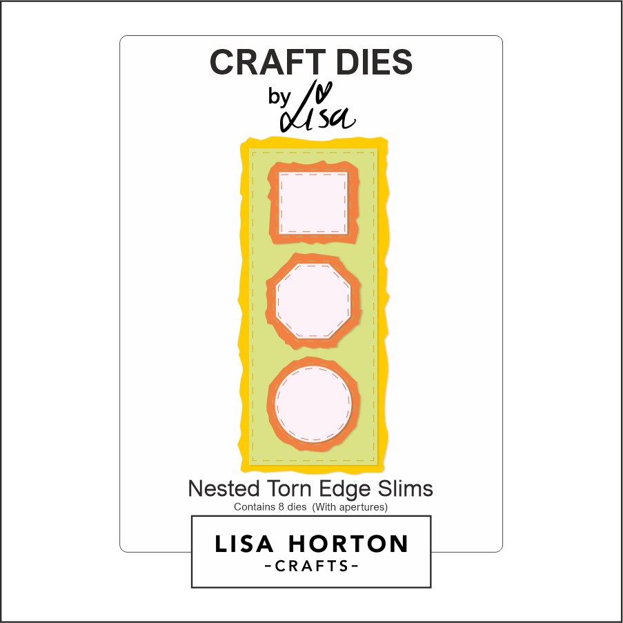 Lisa Horton Crafts Nested Torn Edge Slims Die Set