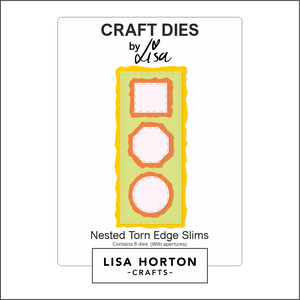 Lisa Horton Crafts Nested Torn Edge Slims Die Set