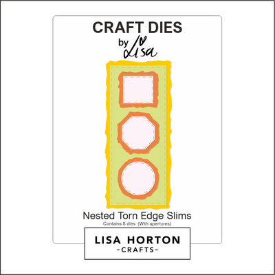 Lisa Horton Crafts Nested Torn Edge Slims Die Set