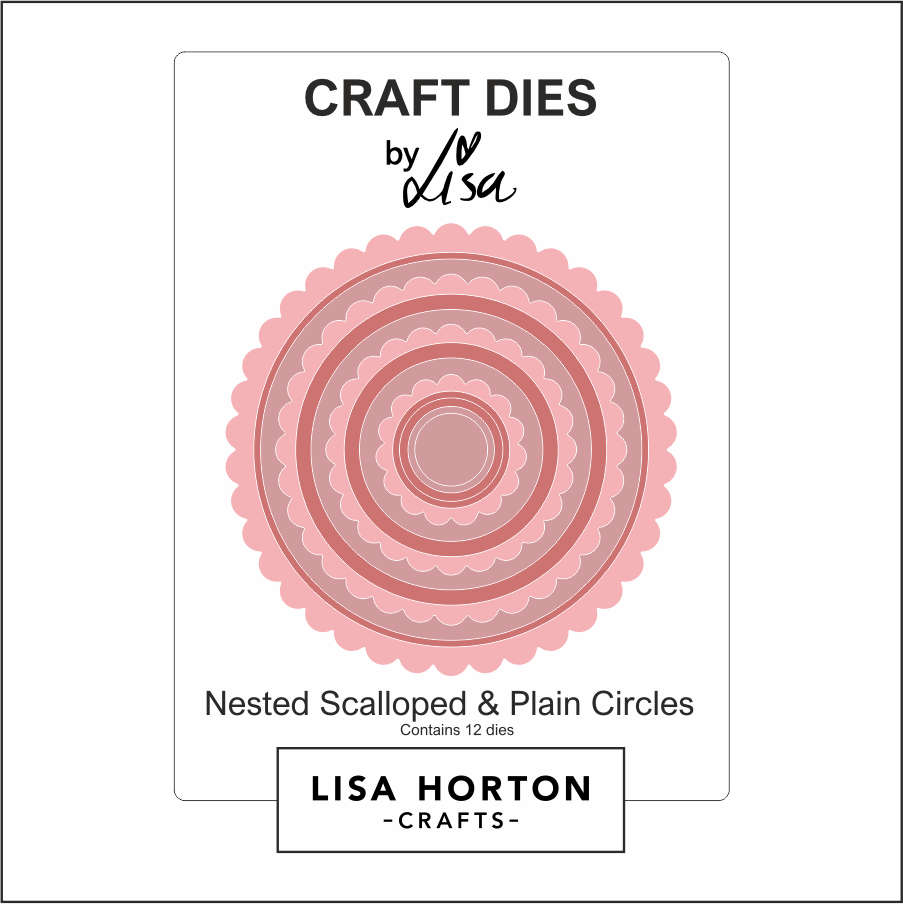 Lisa Horton Crafts Nested Scalloped and Plain Circles Die Set