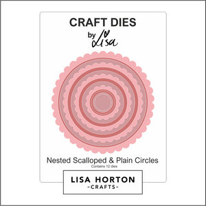 Lisa Horton Crafts Nested Scalloped and Plain Circles Die Set