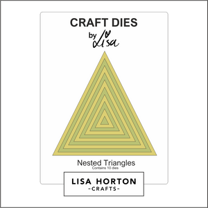 Lisa Horton Crafts Nested Triangles Die Set