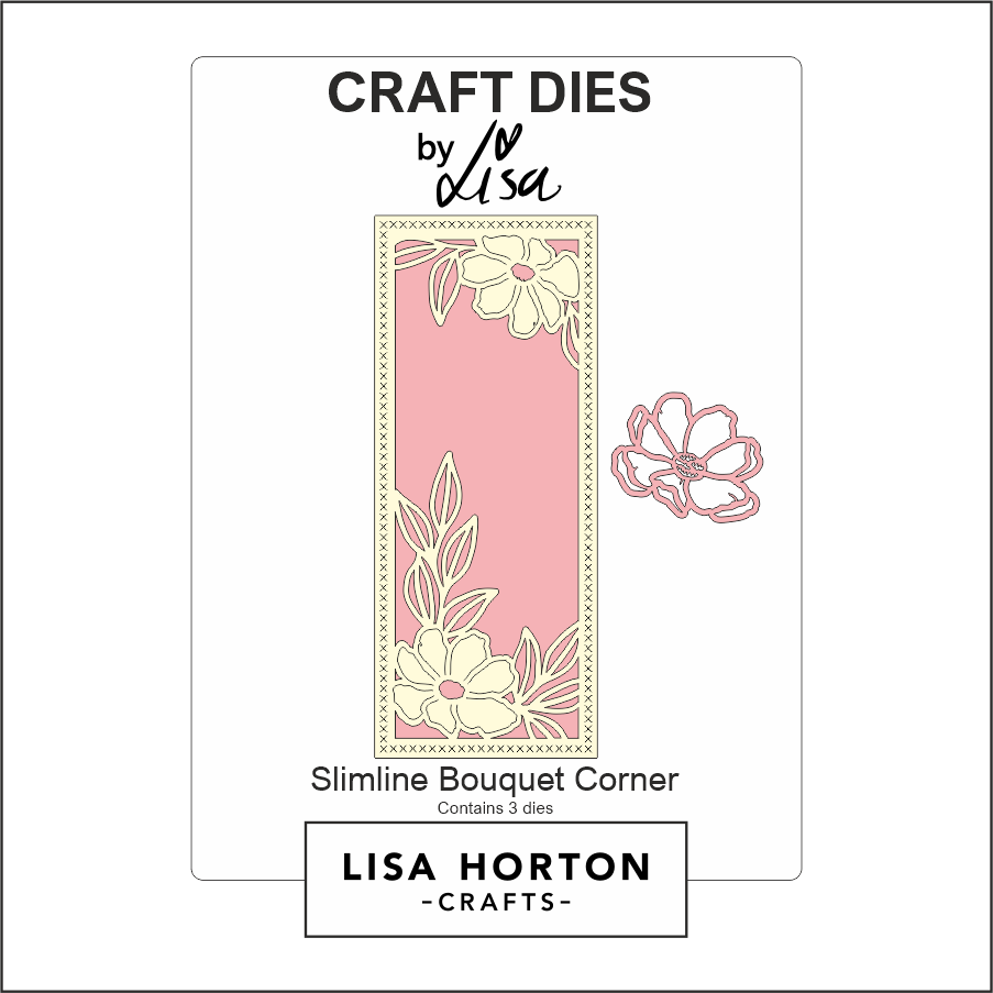 Lisa Horton Crafts Slimline Bouquet Corner Die Set