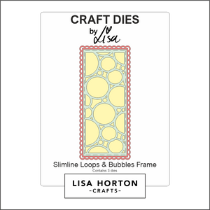 Lisa Horton Crafts Slimline Loops and Bubbles Frame Die Set