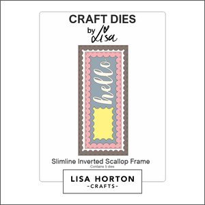 Lisa Horton Crafts Slimline Inverted Scallop Die Set