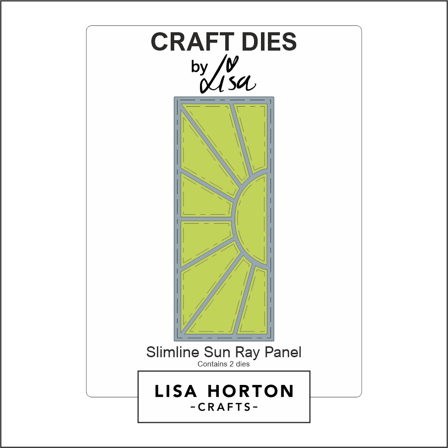 Lisa Horton Crafts Slimline Sun Ray Panel Die Set