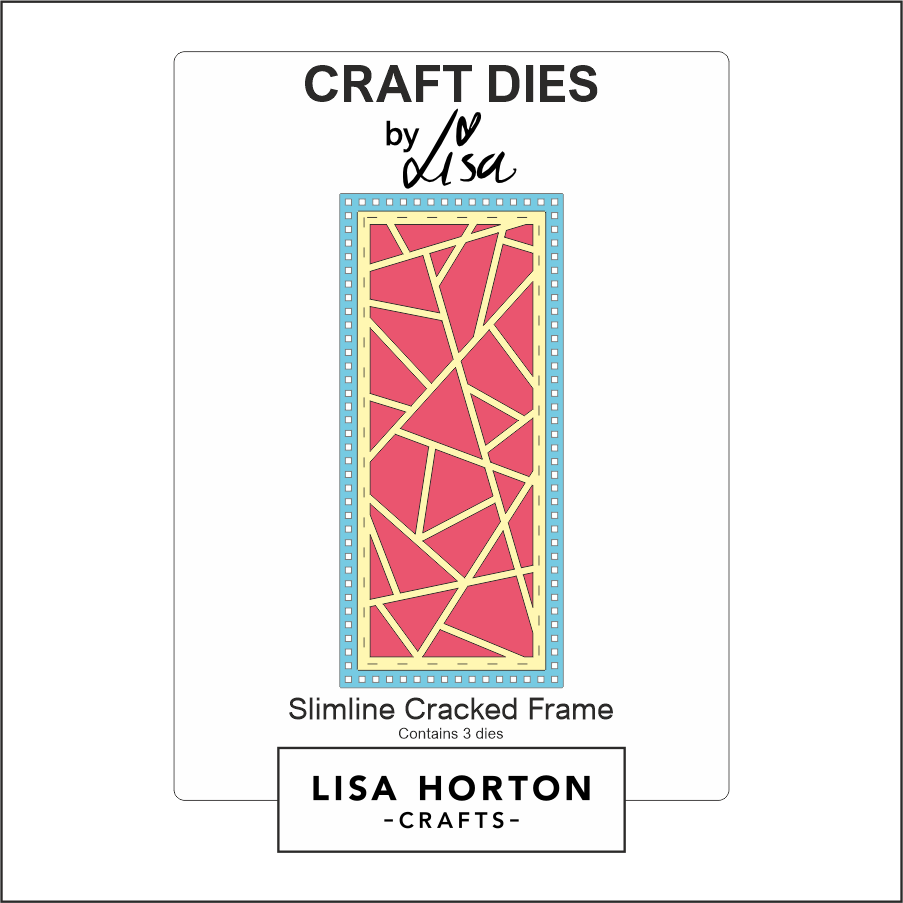 Lisa Horton Crafts Slimline Cracked Frame Die Set