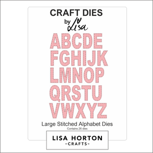 Lisa Horton Crafts Large Stitched Alphabet Die Set