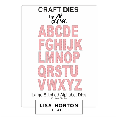 Lisa Horton Crafts Large Stitched Alphabet Die Set