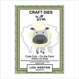 Lisa Horton Crafts Cute Cutz 'On the Farm' Sheldon the Sheep Die Set