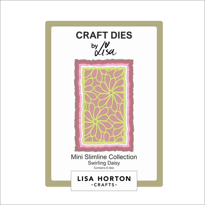 Lisa Horton Crafts Swirling Daisy Mini Slimline Die