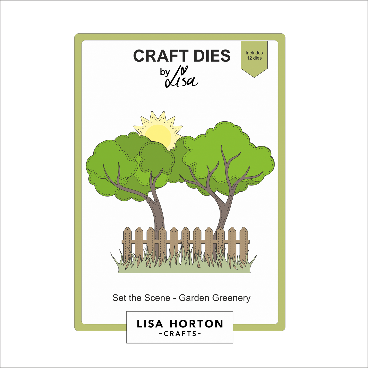 Lisa Horton Crafts Set the Scene - Garden Greenery Die Set